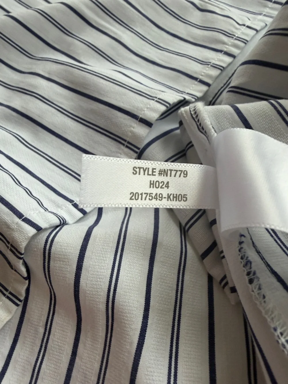 Madewell white navy striped blouse puff sleeves size 2, Academia Office Career